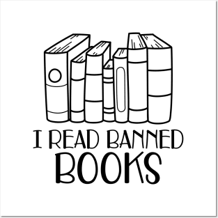 Book - I read banned books Posters and Art